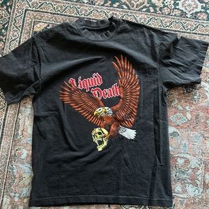 Liquid Death Ride or Die Tee. Worn once. Size medium!